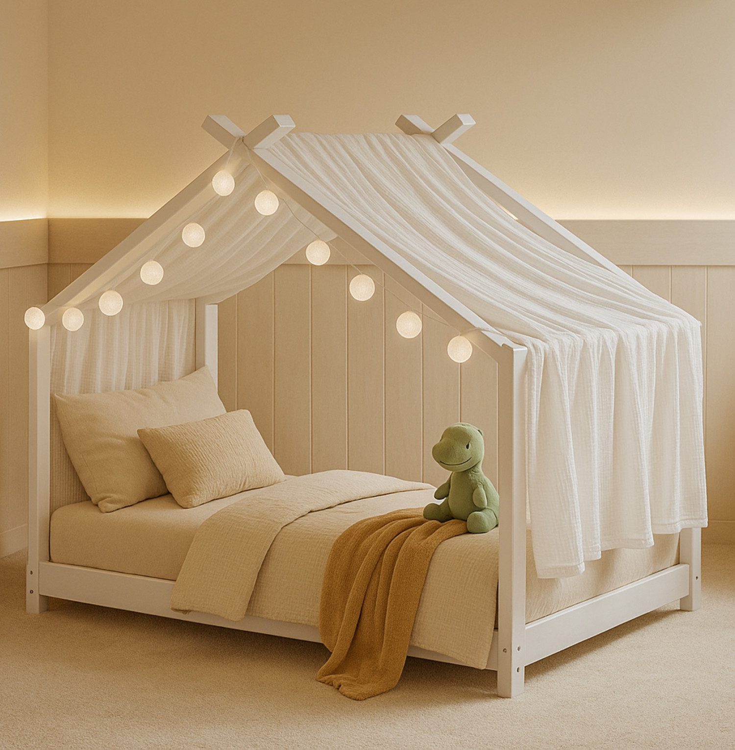 Alavya Home® Betthimmel 3 tgl. Betthimmel Moon Deko-Set 110x360 cm (Hausbet günstig online kaufen