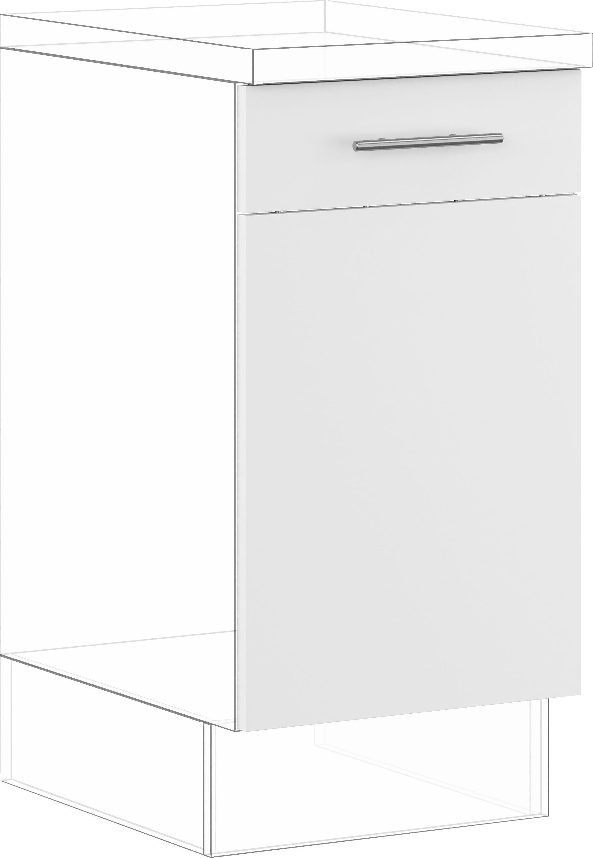 IMPULS KÜCHEN Türfront "Valencia", Breite/Höhe: 45/71,7 cm, für einen vollintegrierten Geschirrspüler, mit verstifteter Front