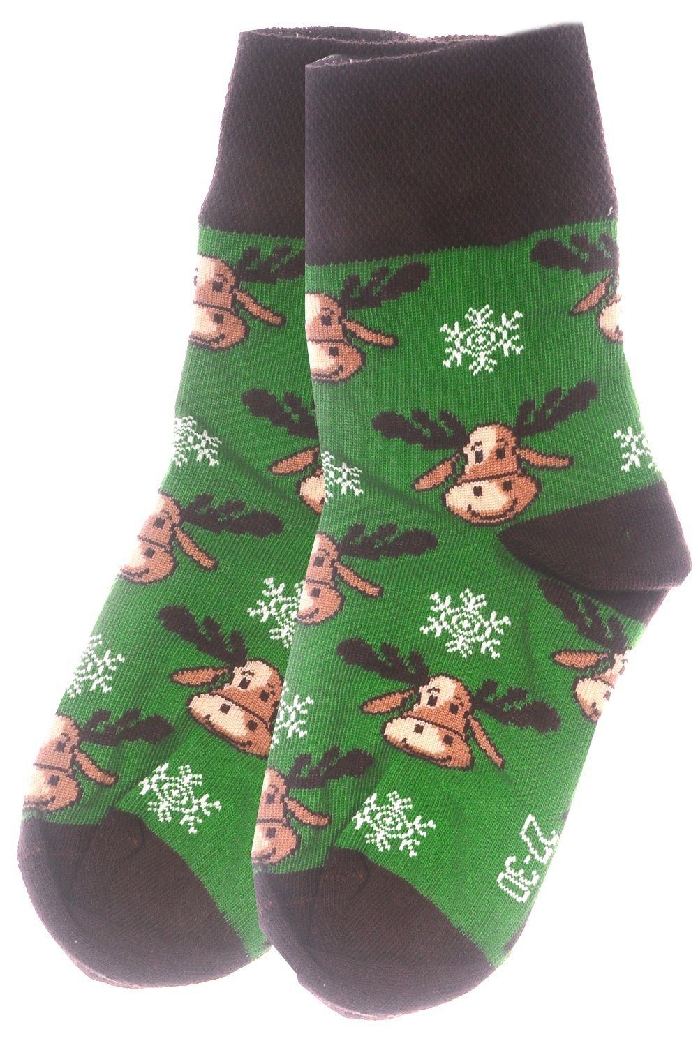 Paar Grün_Rentier Strümpfe Socken Familie, 43 die 1 38 31 42 Martinex 46 für weihnachtlich 35 Weihnachtssocken 39 Socken ganze 37
