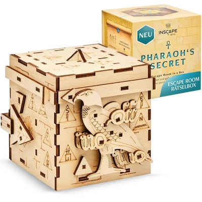 ROMBOL Denkspiele Spiel, Knobelspiel PHARAO´S SECRET - Puzzle Box, Holzspiel