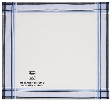 Betz Taschentuch 12 Stück Herren Taschentücher Leo 3 40 x 40 cm, 100% Baumwolle