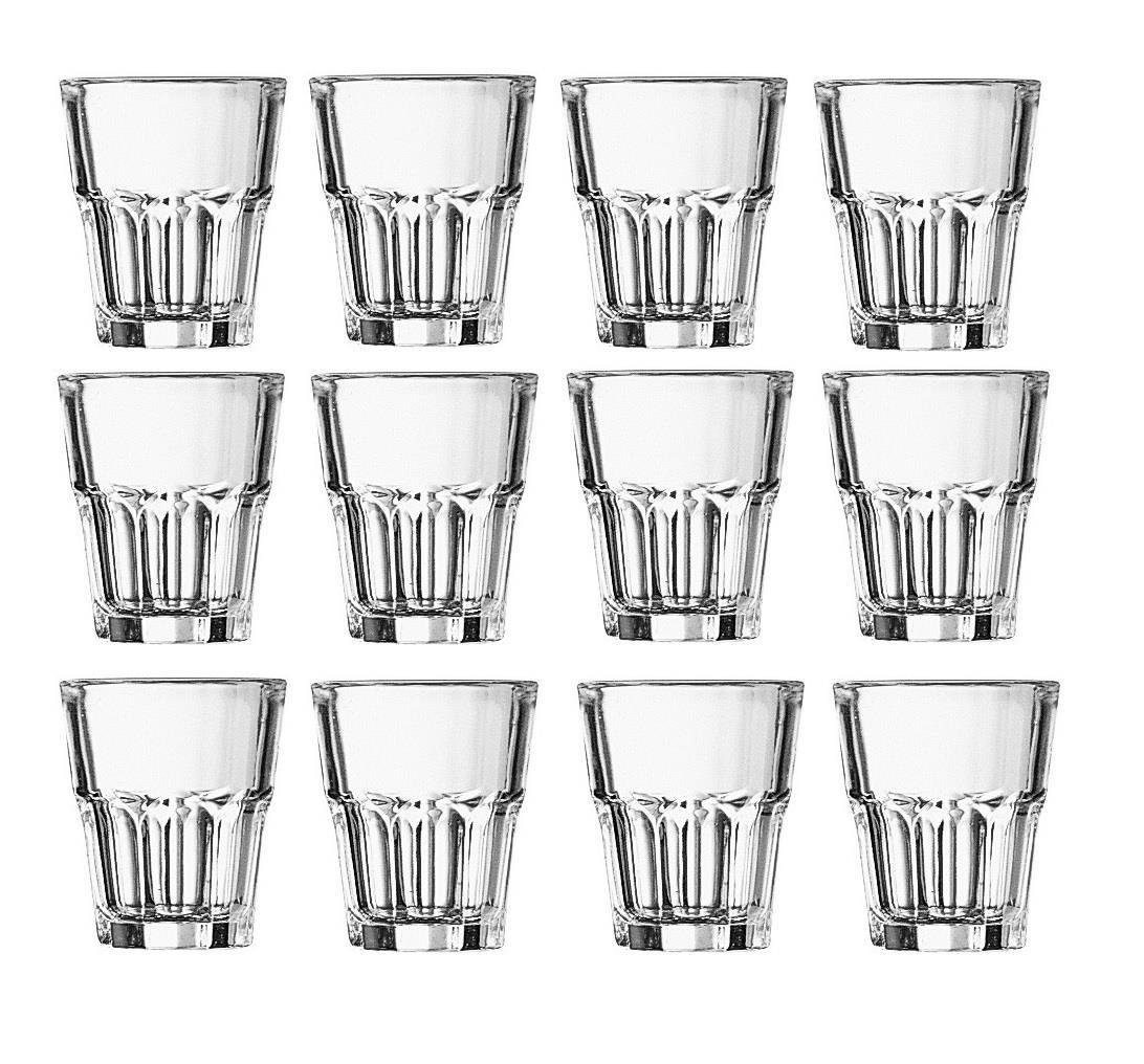 Arcoroc Schnapsglas Arcoroc Granity Schnapsglas 45 ml 12er Set, Glas