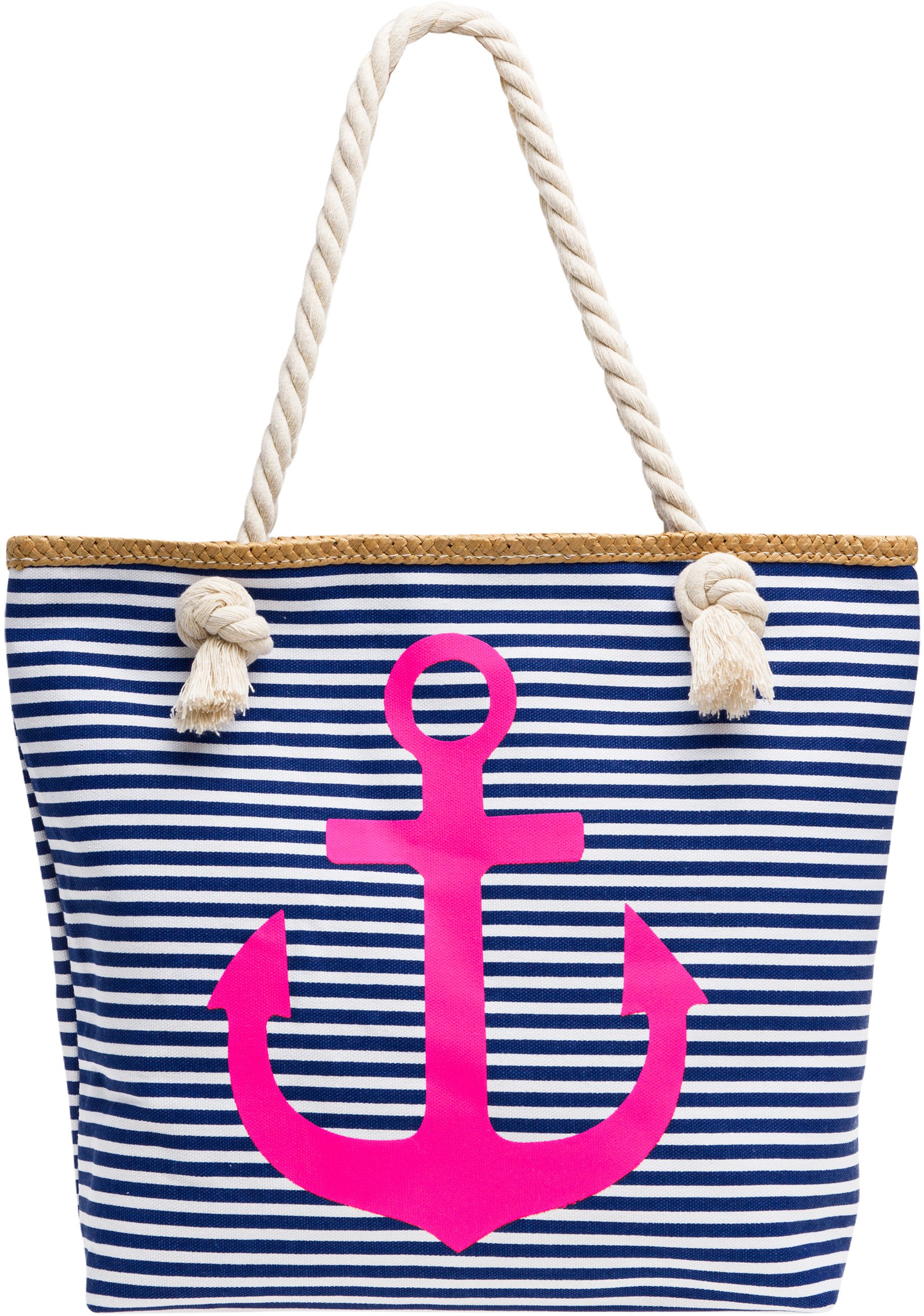 Strandtasche TS1040 Damen Shopper mit Reißverschluss