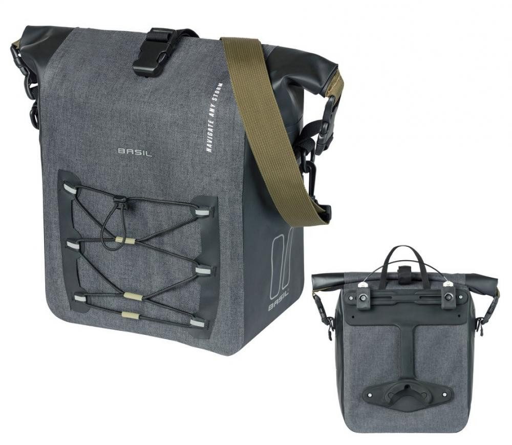 Basil Fahrradtasche Basil Tasche Navigator Storm MIK Side M schwarz 34x28x19cm 12 bis 15l