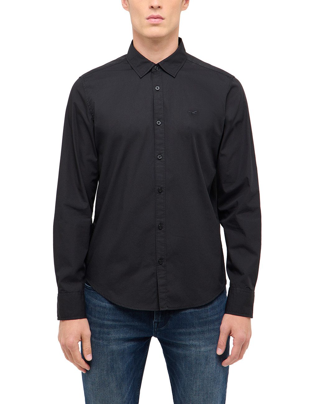 MUSTANG Langarmhemd Herren Style Canton