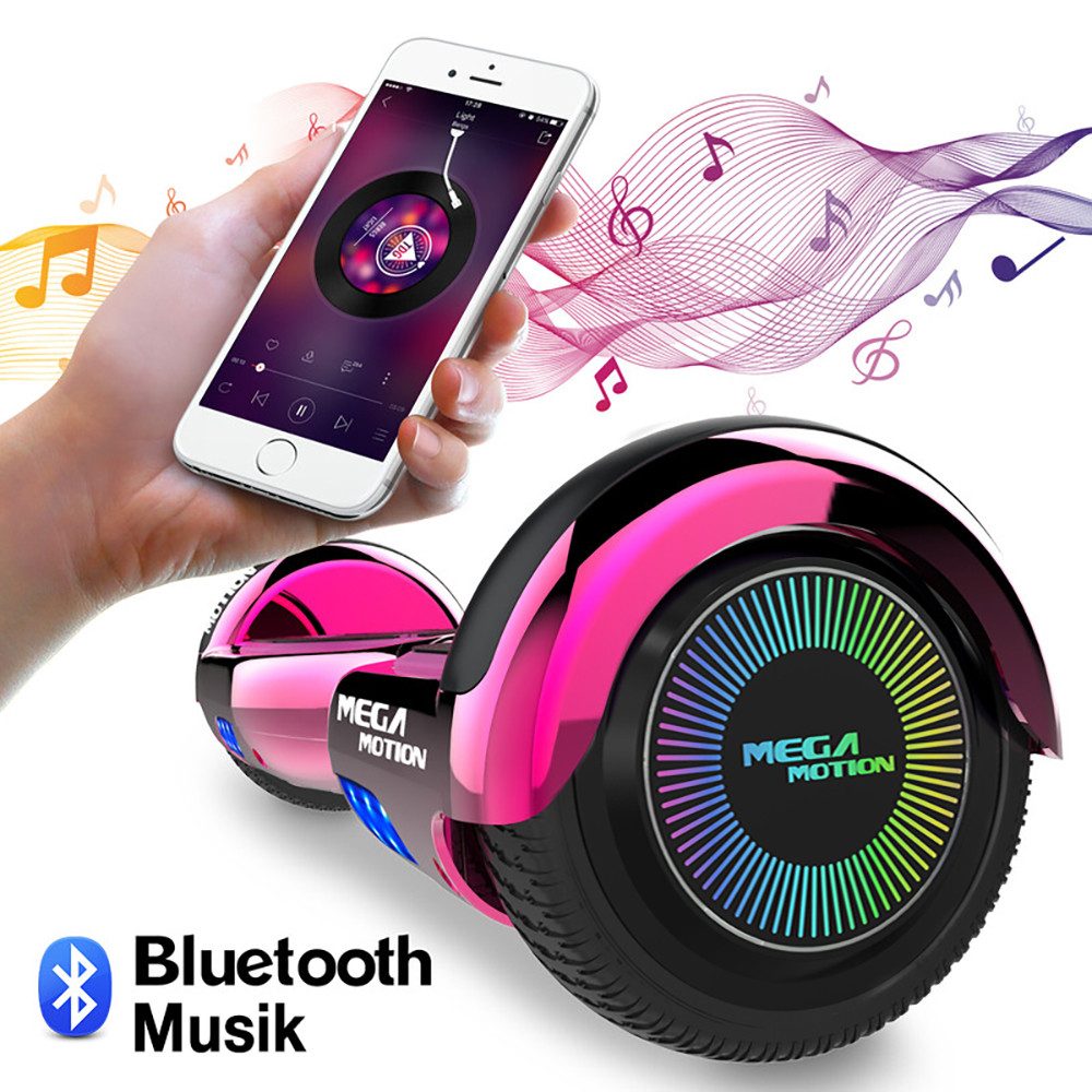 Thumbnail - Mega Motion Balance Scooter Kart A03, 15,00 km/h, 6.5" Hoverboards mit Hoverkart Bluetooth Lautsprecher LED-Light