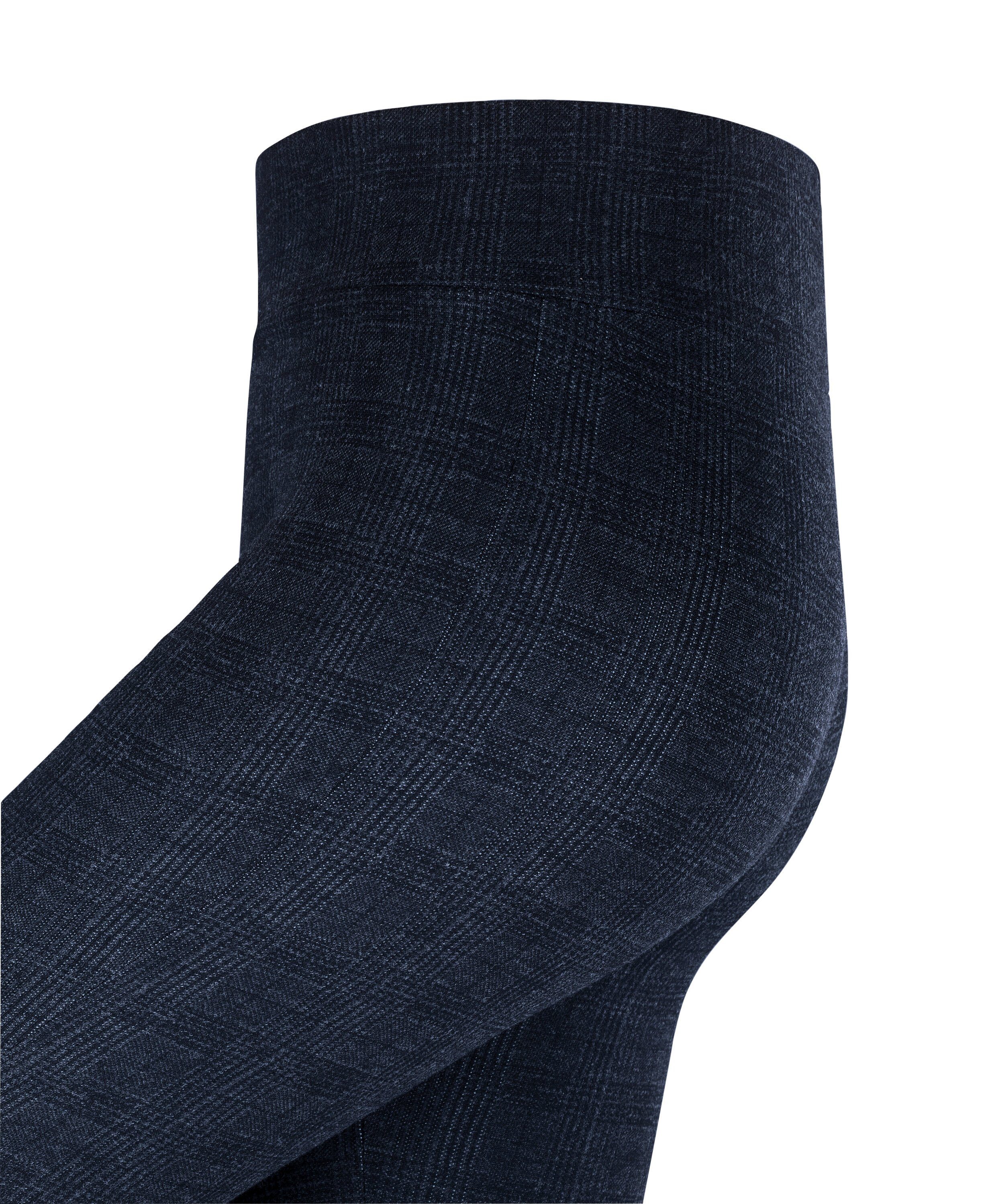 Esprit Feinstrumpfleggings Check Leggings mit Komfort-Bündchen (1 St) mit Komfort-Bündchen
