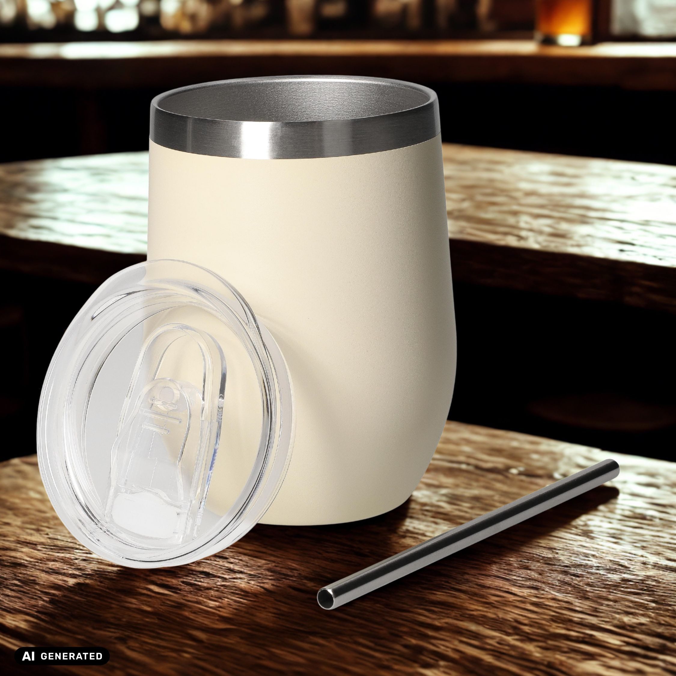 elasto Becher Weinbecher 350 ml Vinova Edelstahl Trinkbecher To Go, robust, spülmaschinengeeignet, Sommer, Geschenk – Bild 5 von 5