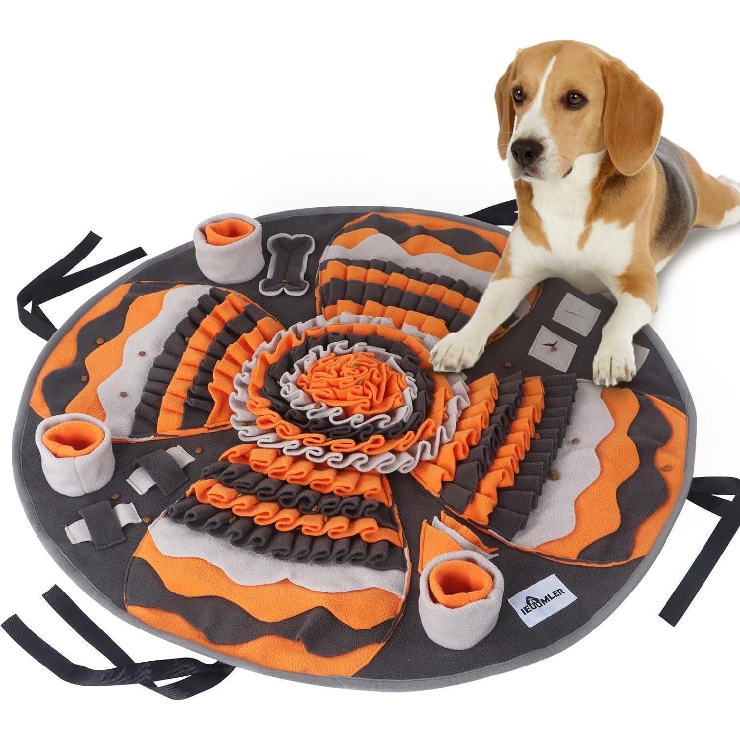 LuxusKollektion Schnüffelteppich Schnüffelteppich Hund rutschfest waschbar Trainingsmatte Futtermatte