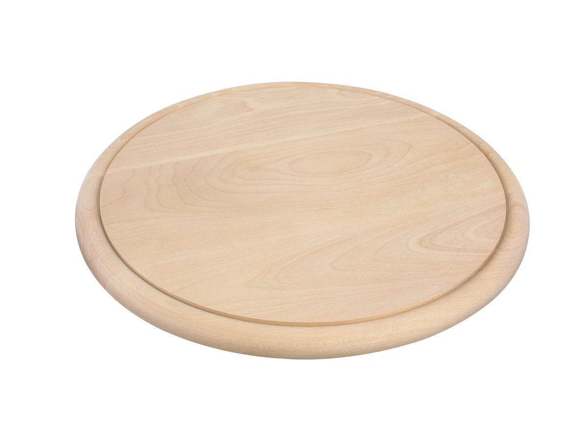 Schneidebrett Schinkenteller Holzbrett Schneidebrett Servierteller Holz Ø25 cm