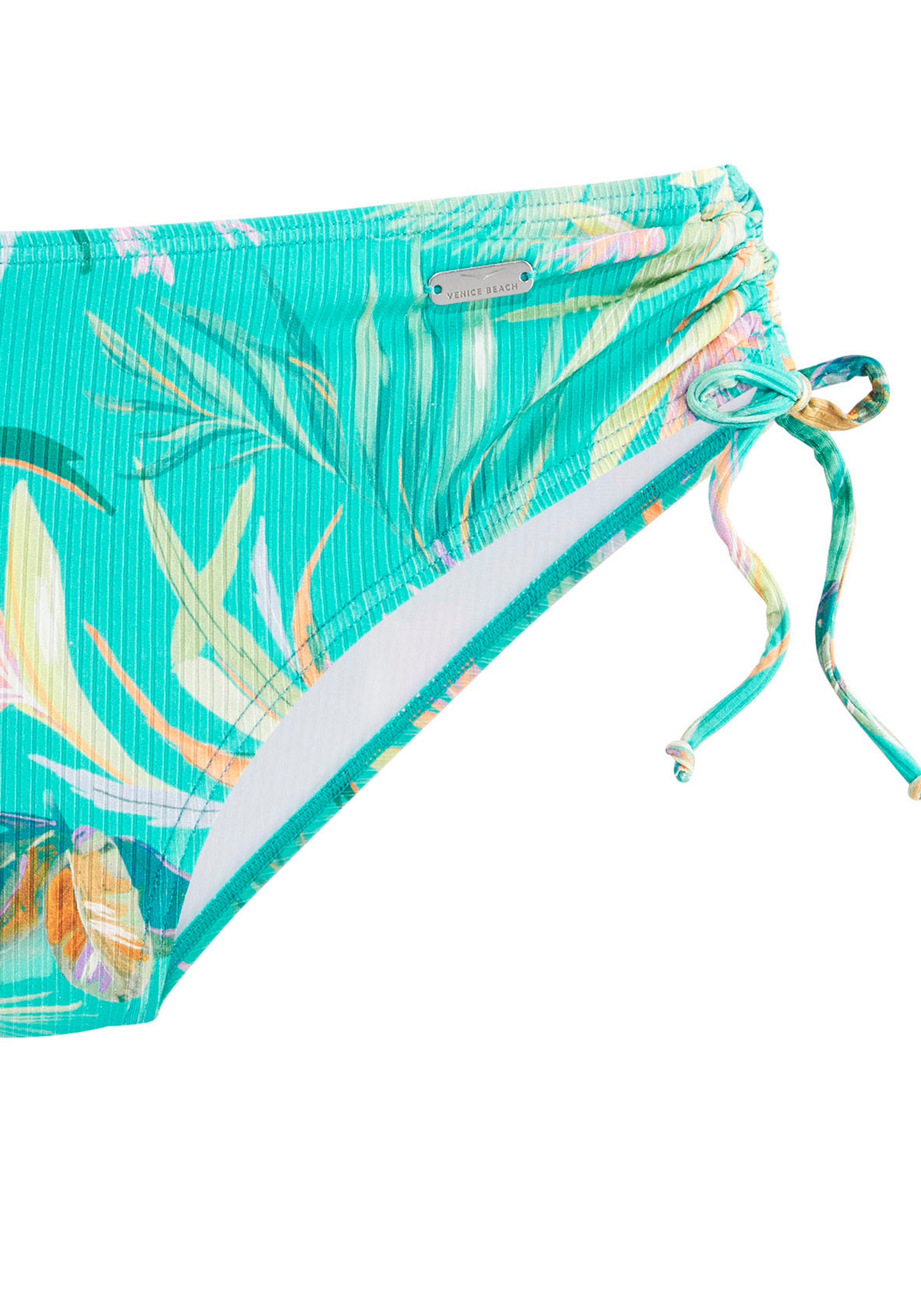 Venice Beach Bikini-Hose Sandra in höherer Schnittform und modischer Rippware