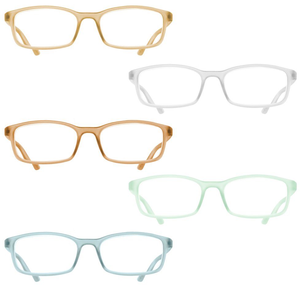 UrbanSky Lesebrille Nick, 5er-Pack - verschiedene Stärken