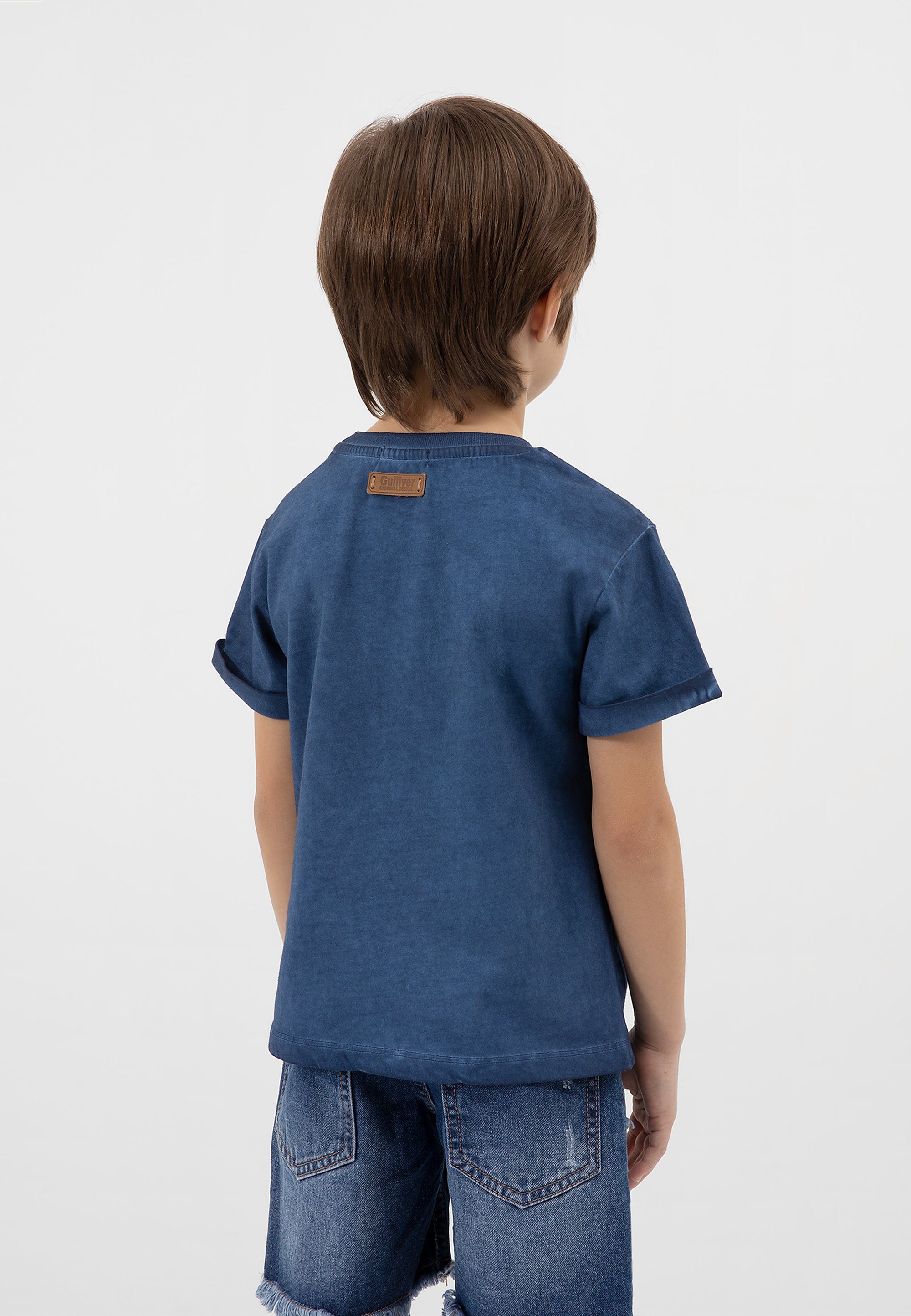 Gulliver T-Shirt mit großem Schriftprint, Angenehm zu tragen durch  superweiche Baumwolle