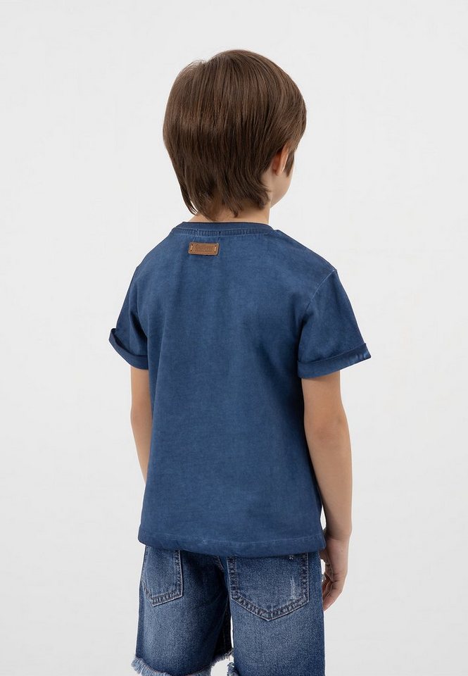 Gulliver T-Shirt mit großem Schriftprint, Angenehm zu tragen durch  superweiche Baumwolle