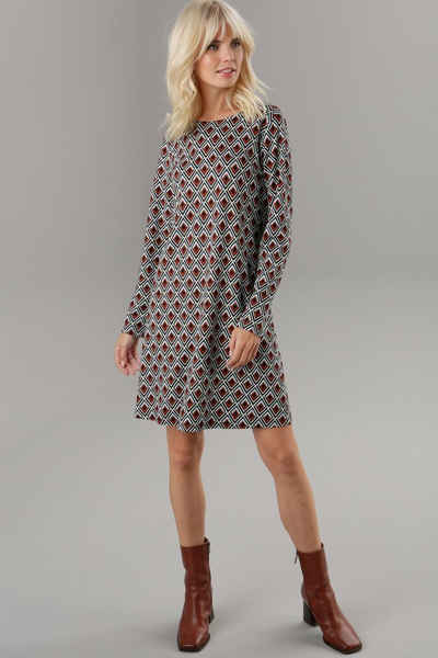 Aniston SELECTED Jerseykleid in leichter A-Linien-Form