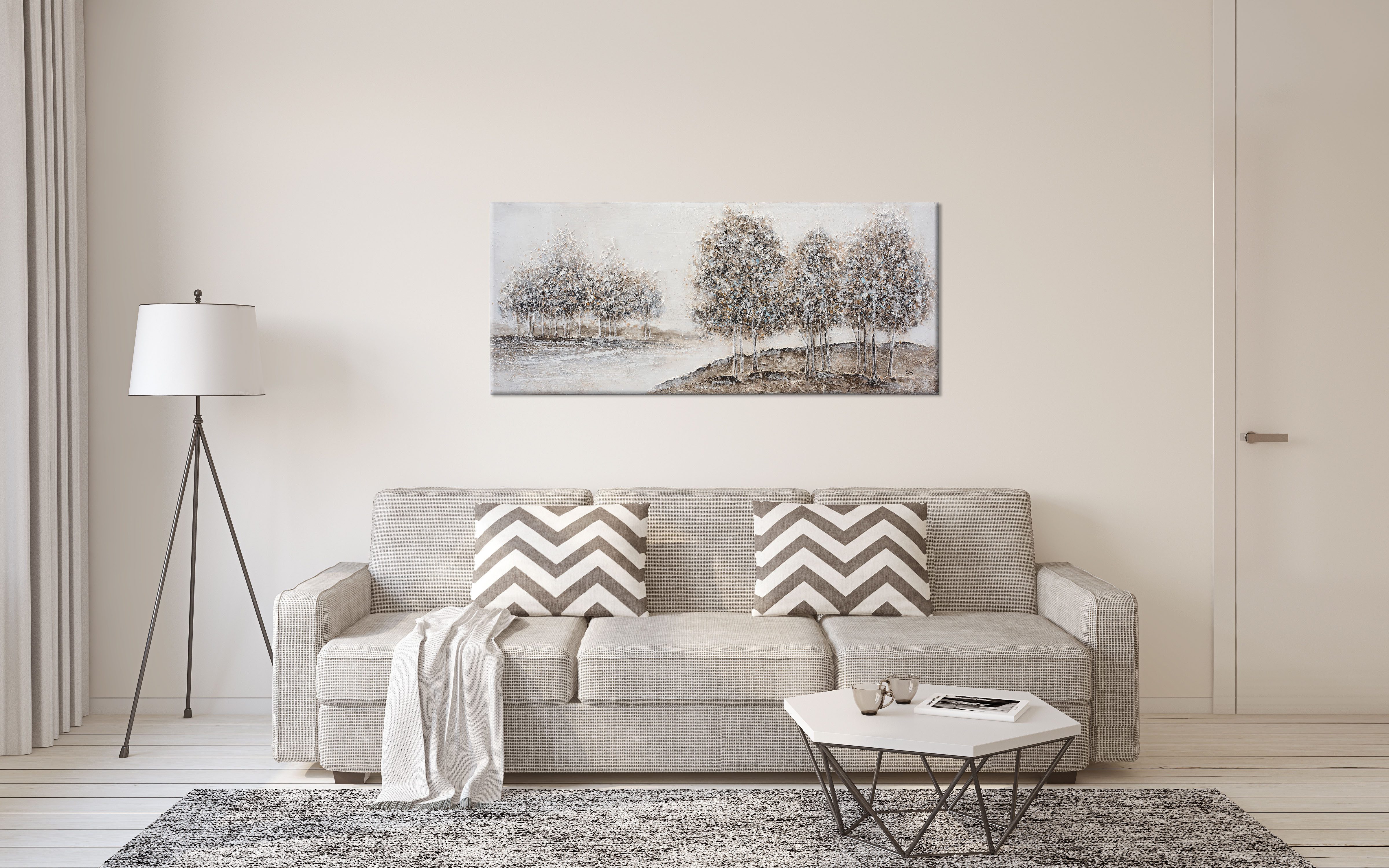 Bönninghoff Ölgemälde, Baumbilder, Bäume, Живопис, Kunst, Landschaft, Natur (1 St), jedes Bild ein Unikat