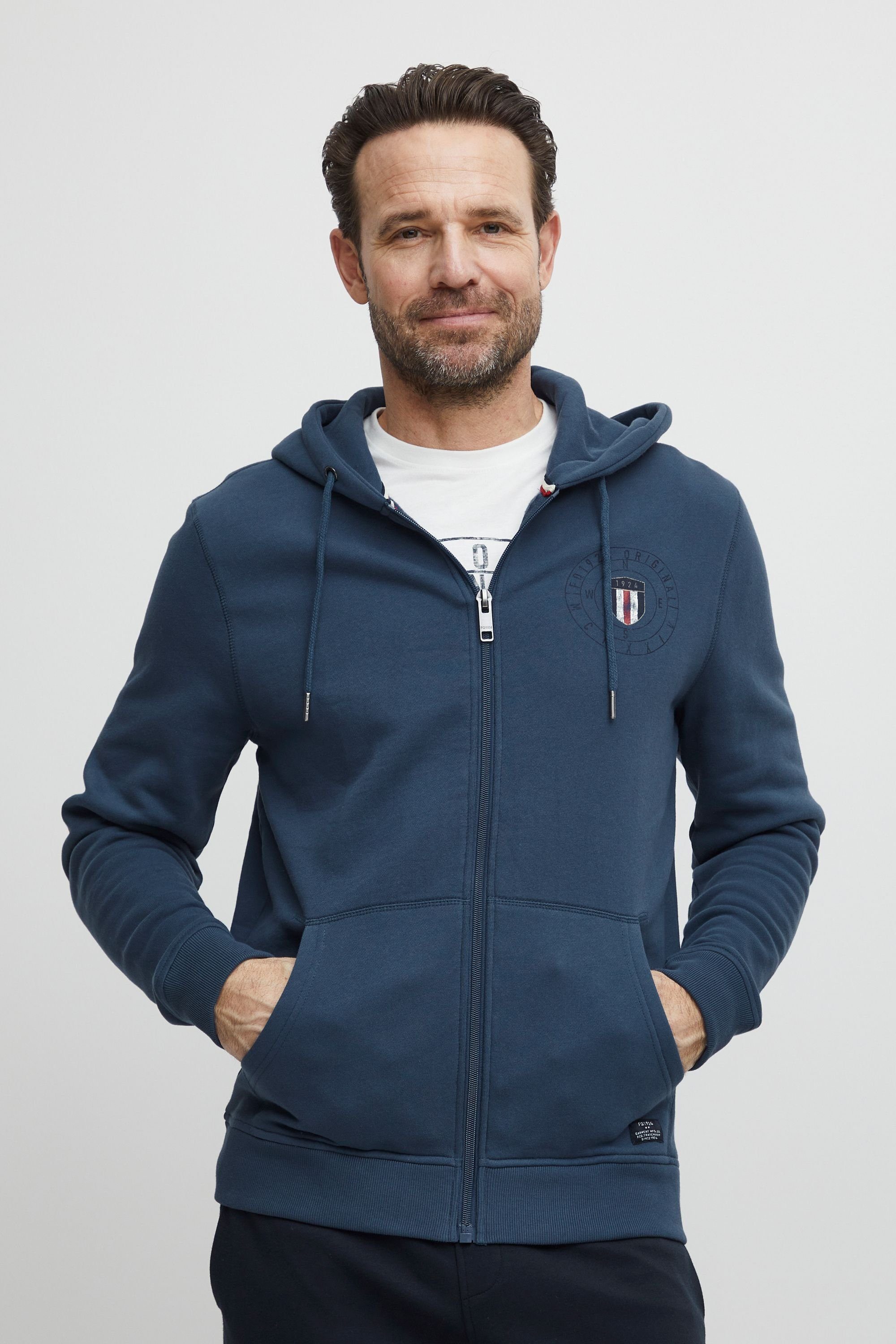 FQ1924 Kapuzensweatjacke FQ1924 FQBirger Dark Denim