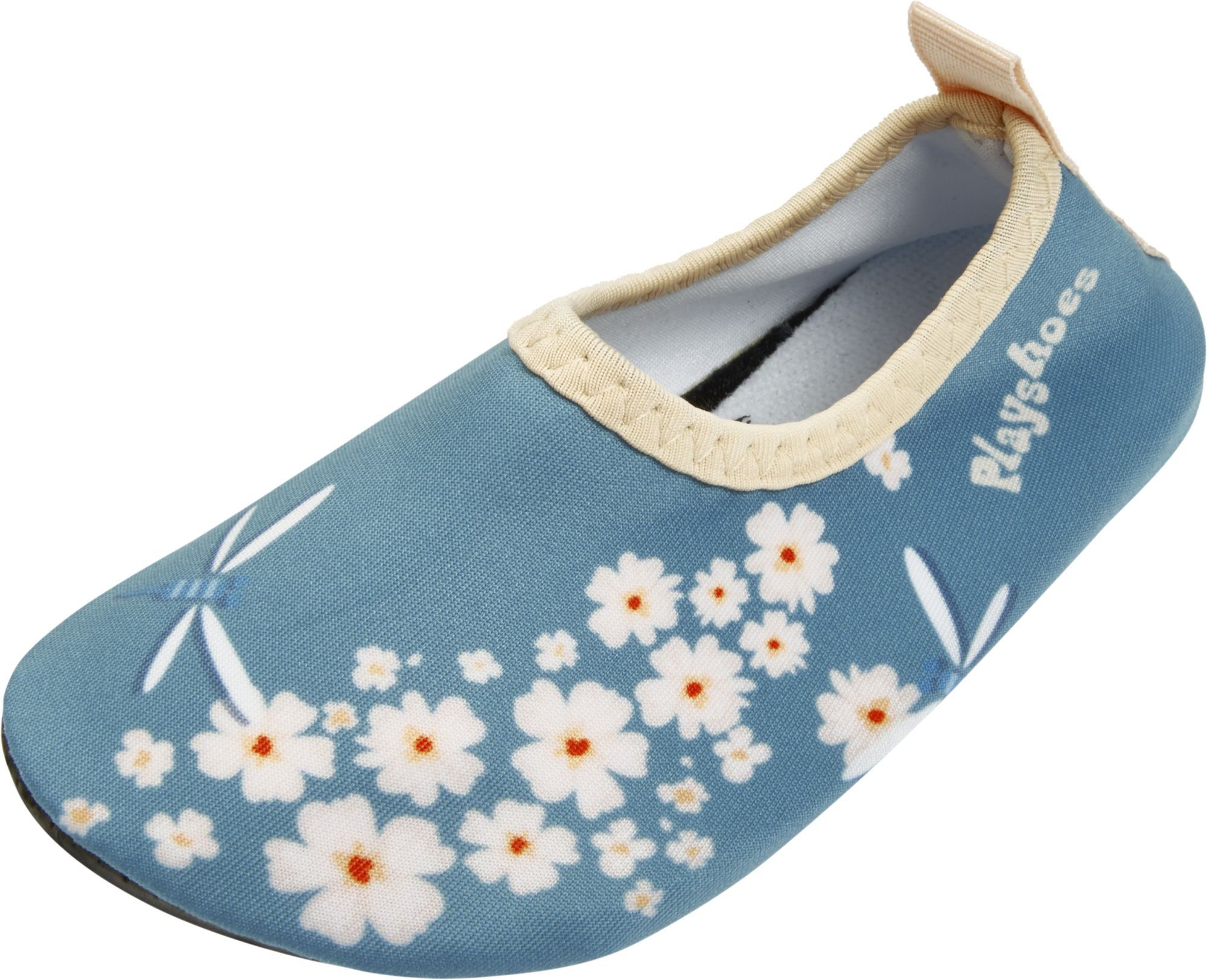 Playshoes Barfußschuh Barfuss-Schuh Blümchen, Farbe: petrol, günstig online kaufen