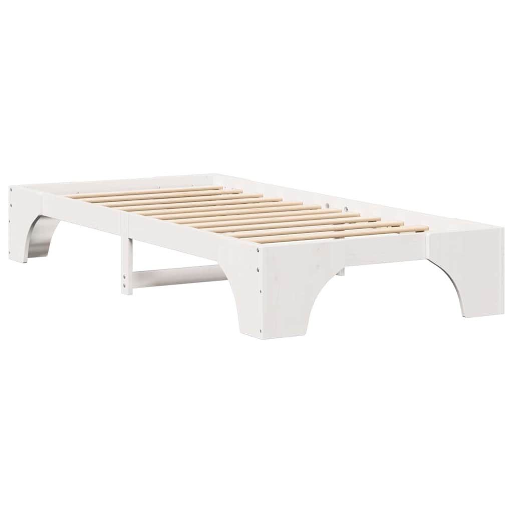 vidaXL Bett Bettgestell Weiß 90 x günstig online kaufen