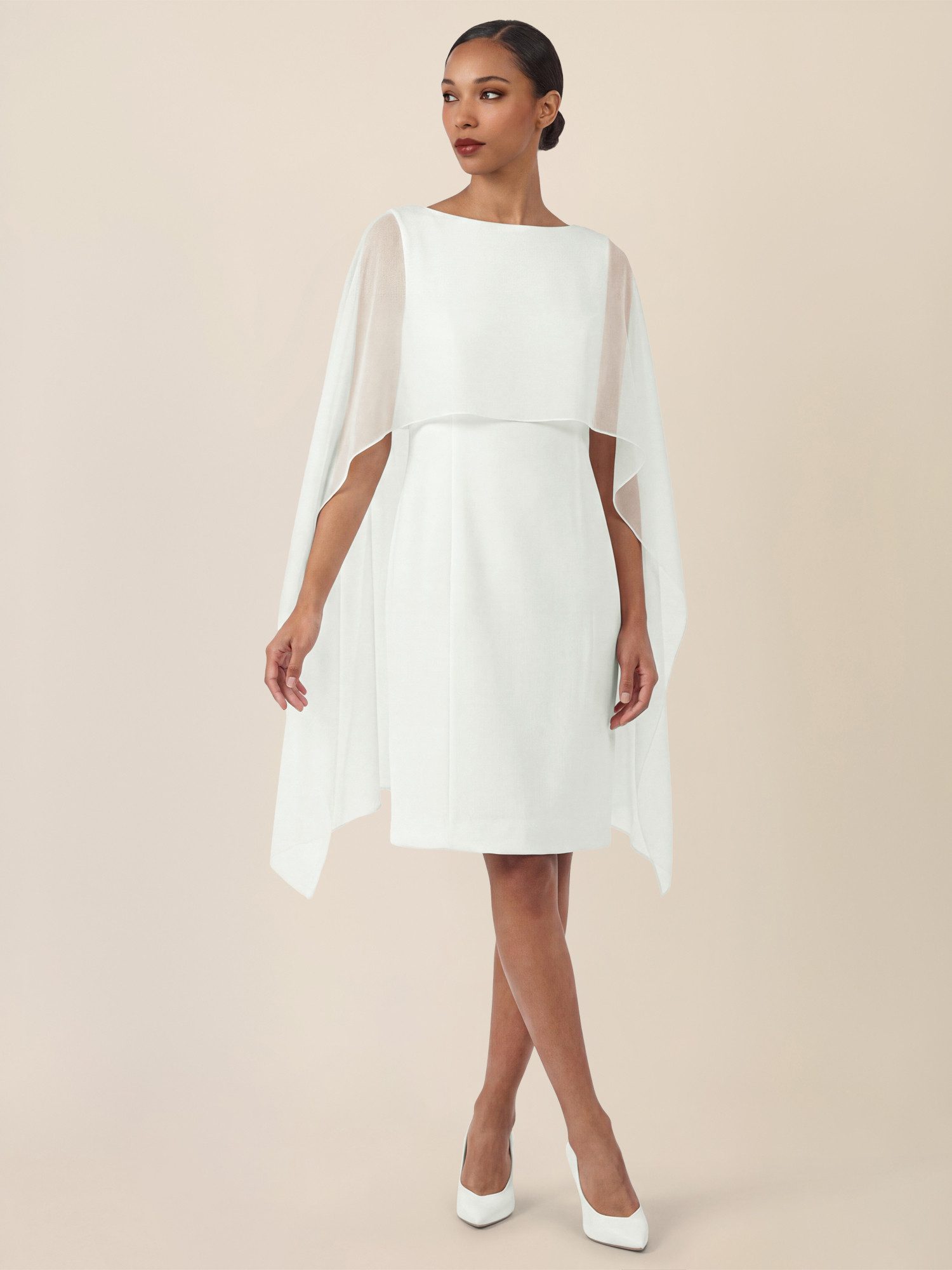 Apart Abendkleid mit fließendem Chiffon-Cape günstig online kaufen