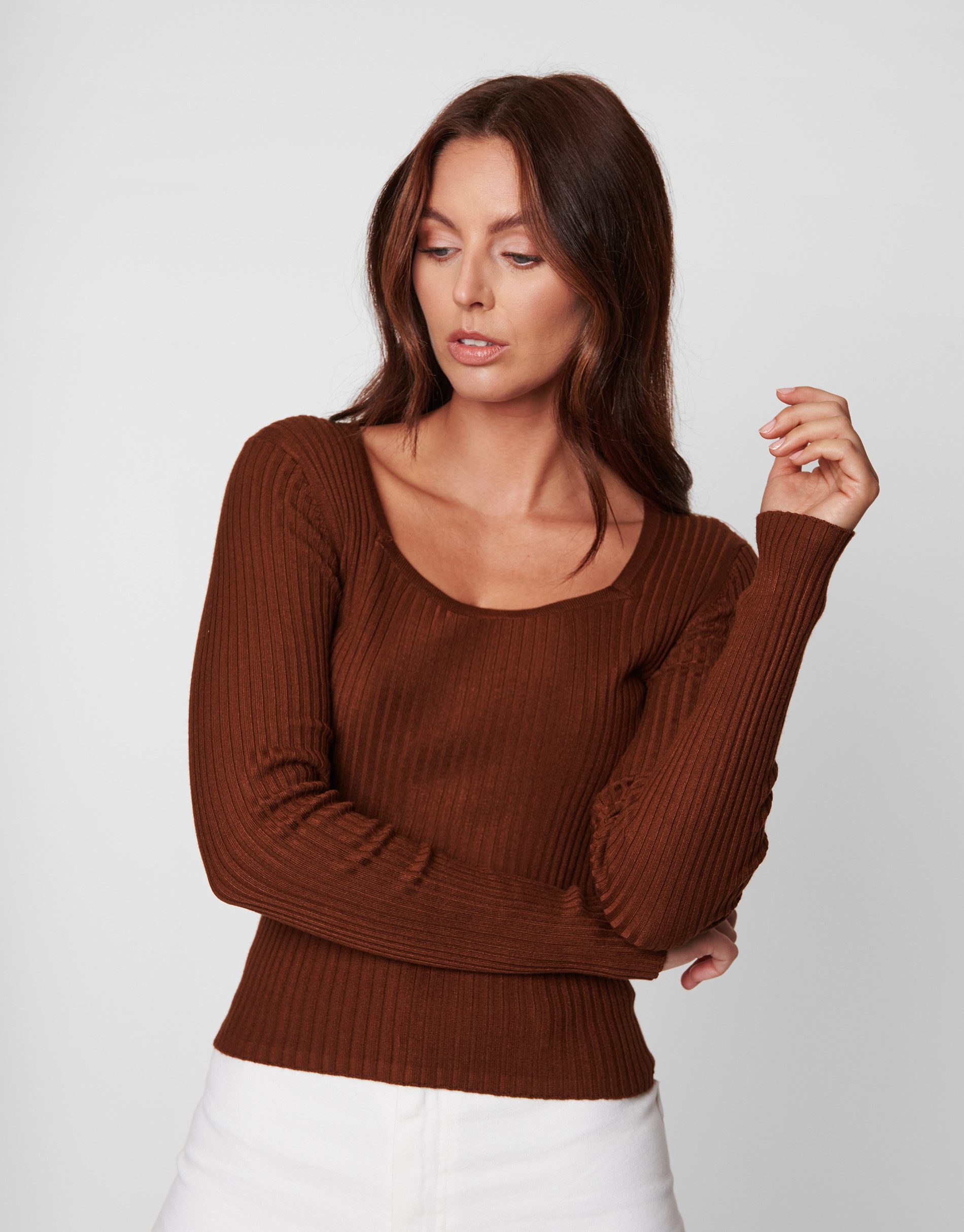 Threadbare Langarmshirt Cleo (1-tlg) im Basic-Design