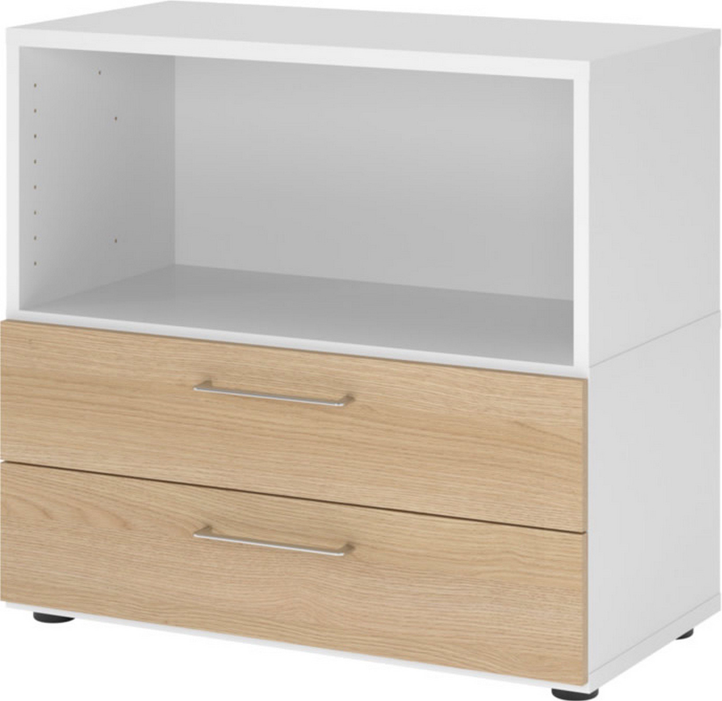 bümö Aktenschrank flexi Schrank Dekor: Weiß/Eiche