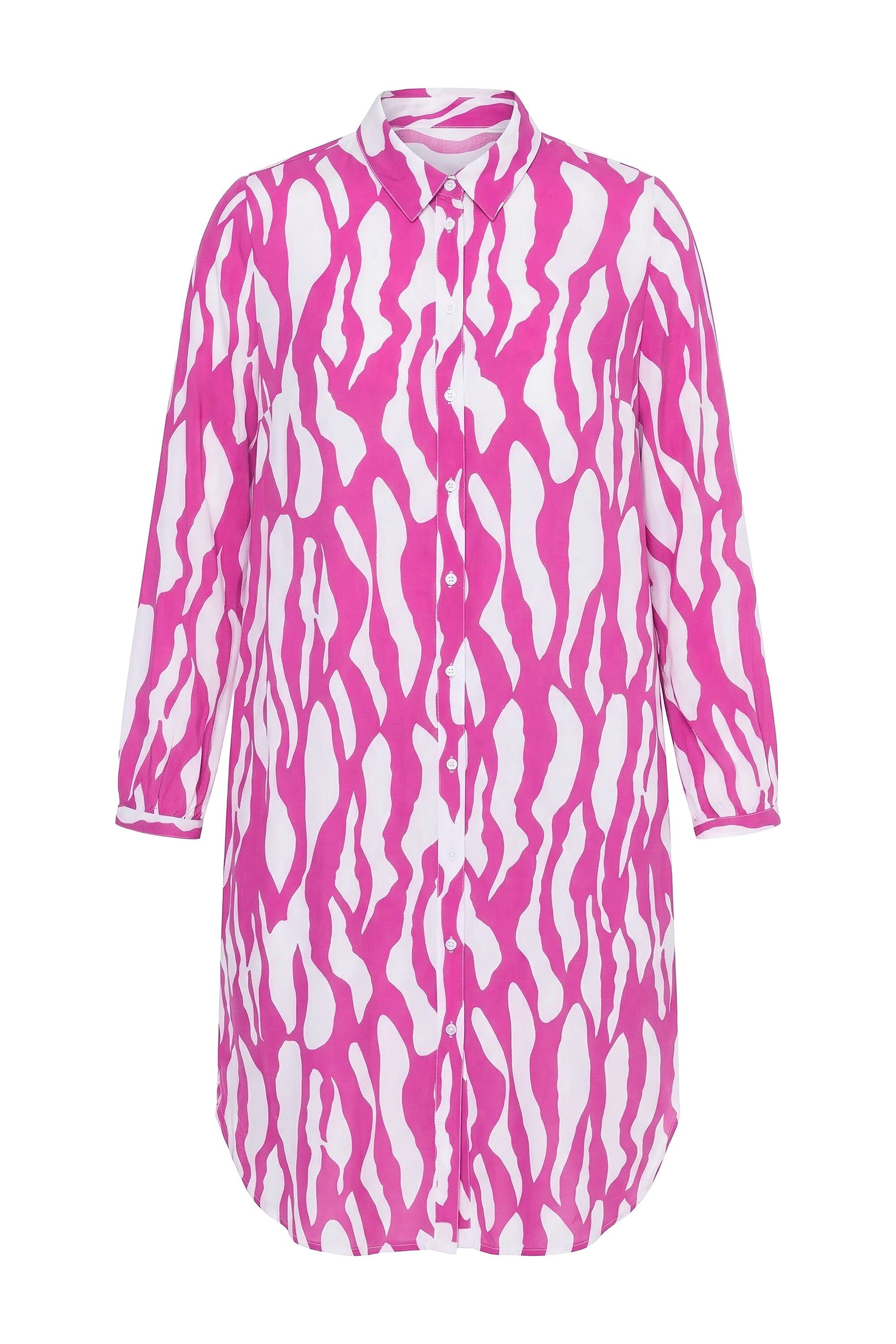 Studio Untold Longbluse Longbluse extra lang Color Zebra Langarm