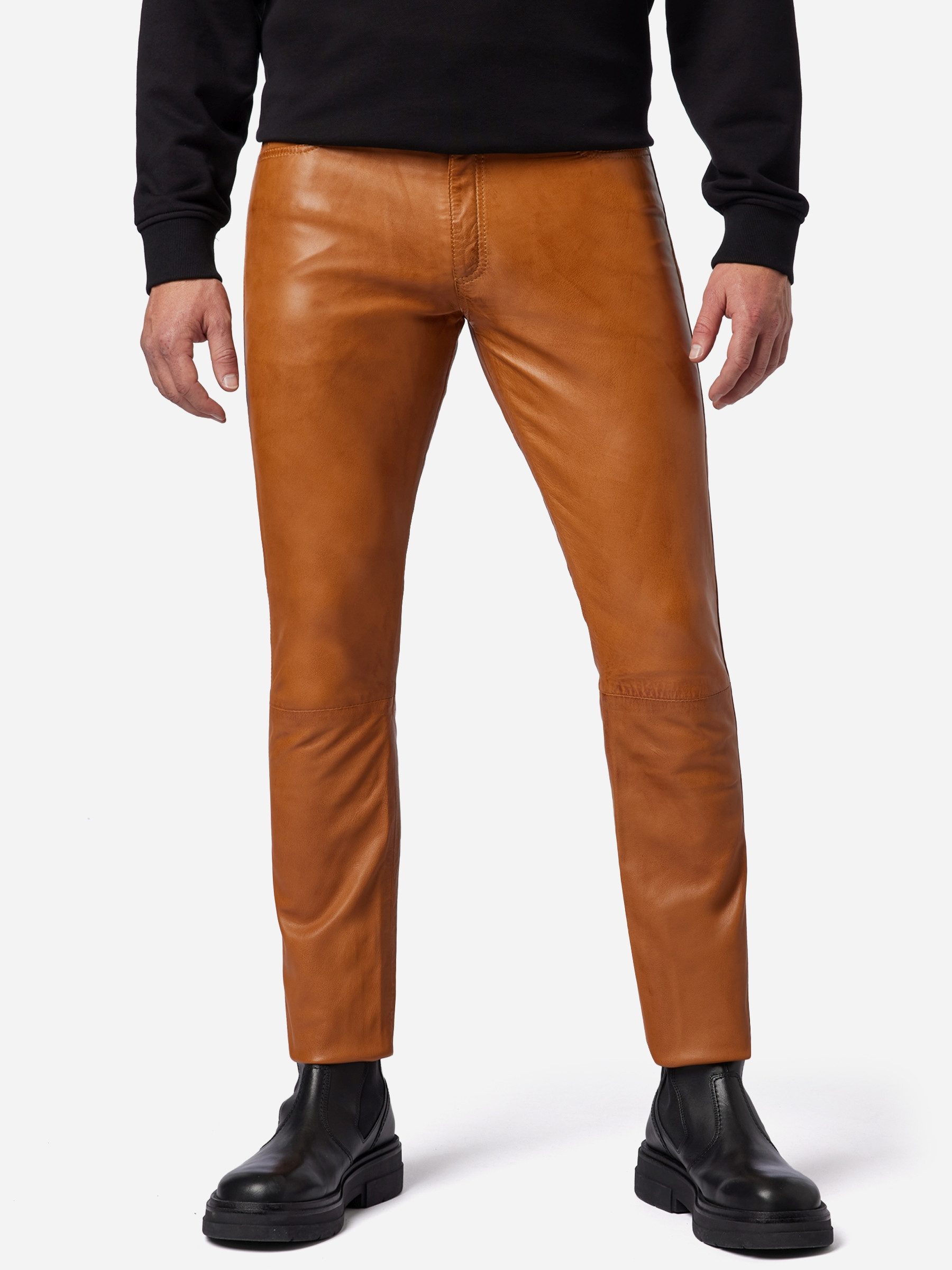 RICANO Lederhose No. 3 TR – Slim Fit Lederhose aus Lamm Leder im 5-Pocket-S günstig online kaufen