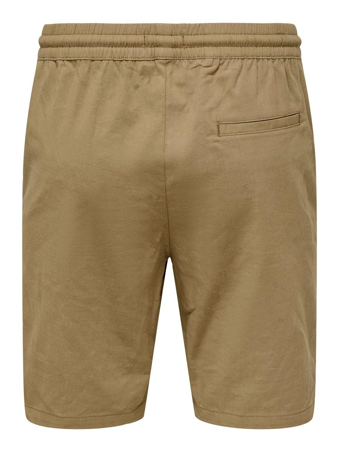 ONLY & SONS Chinoshorts ONSCAPRI SLIM SLUB CHINO SHORTS OTL
