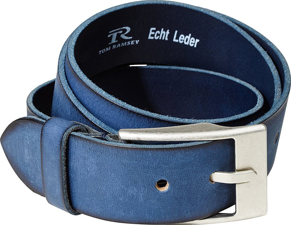 Tom Ramsey Ledergürtel mit silberfarbener Schließe günstig online kaufen