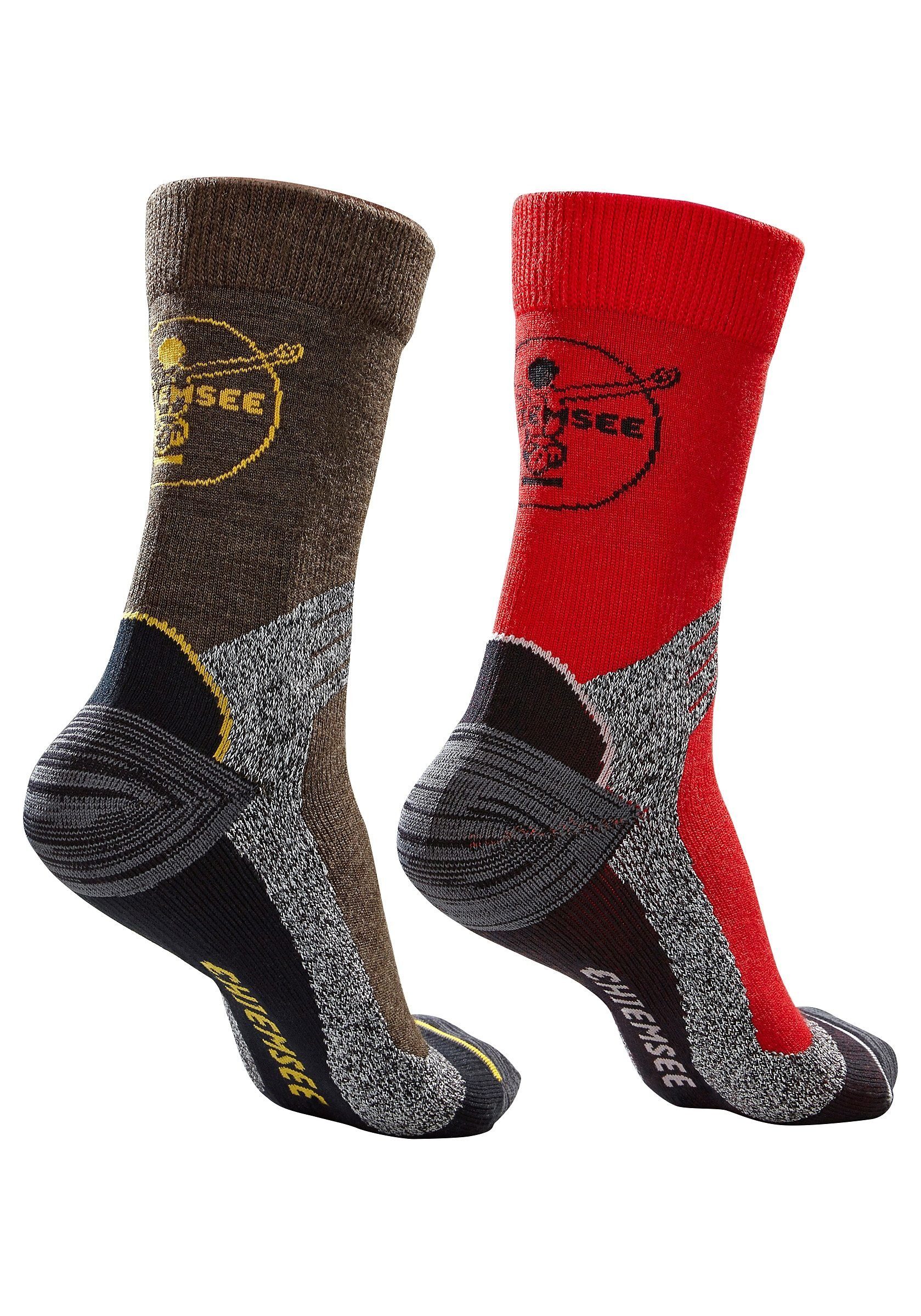 Chiemsee Wandersocken (Packung, 2-Paar) mit gepolsterten Dämpfungszonen