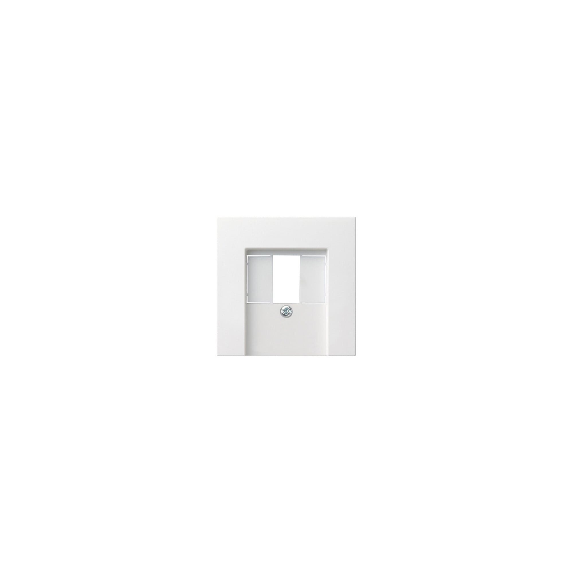 GIRA Gira Zentralabdeckung rws-gl f.TAE-Anschlußdose 027603 Installationskabel