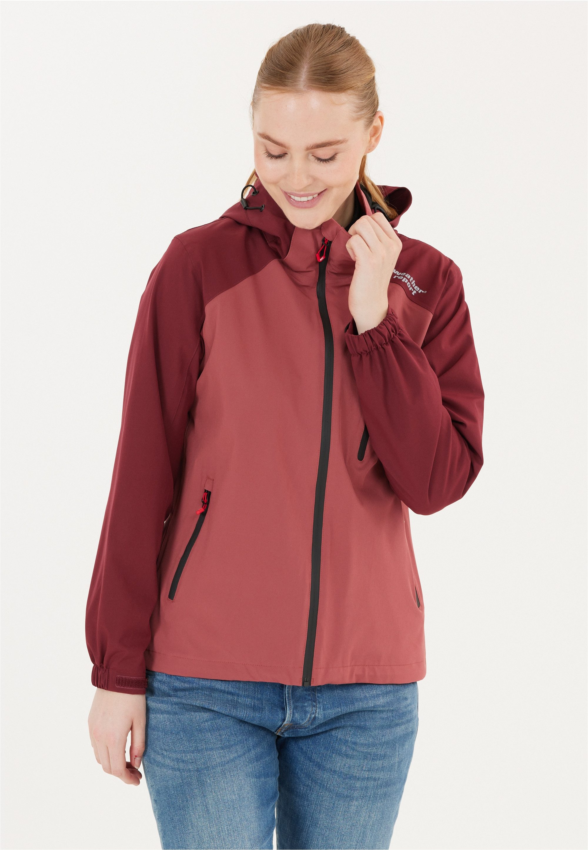 WEATHER REPORT Outdoorjacke CAMELIA mit wasserdichter W-PRO15000 Beschichtung rot