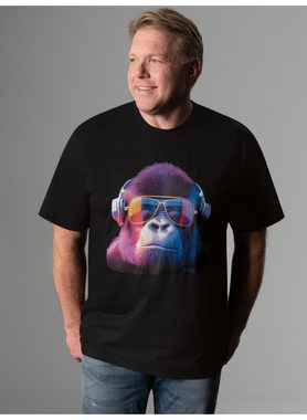 Trigema T-Shirt TRIGEMA T-Shirt mit coolem Gorilla-Print (1-tlg)