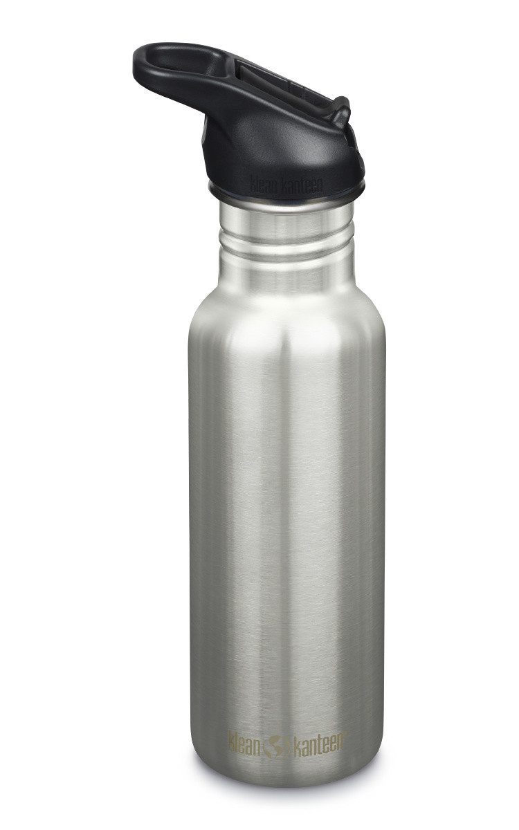Klean Kanteen Trinkflasche, Klean Kanteen Trinkflasche 532ml - Flip Sport-Cap - Brushed Stainless