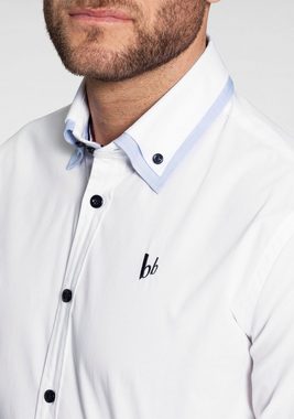 Bruno Banani Langarmhemd Button-down-Kragen, das perfekte Hemd für viele Anlässe