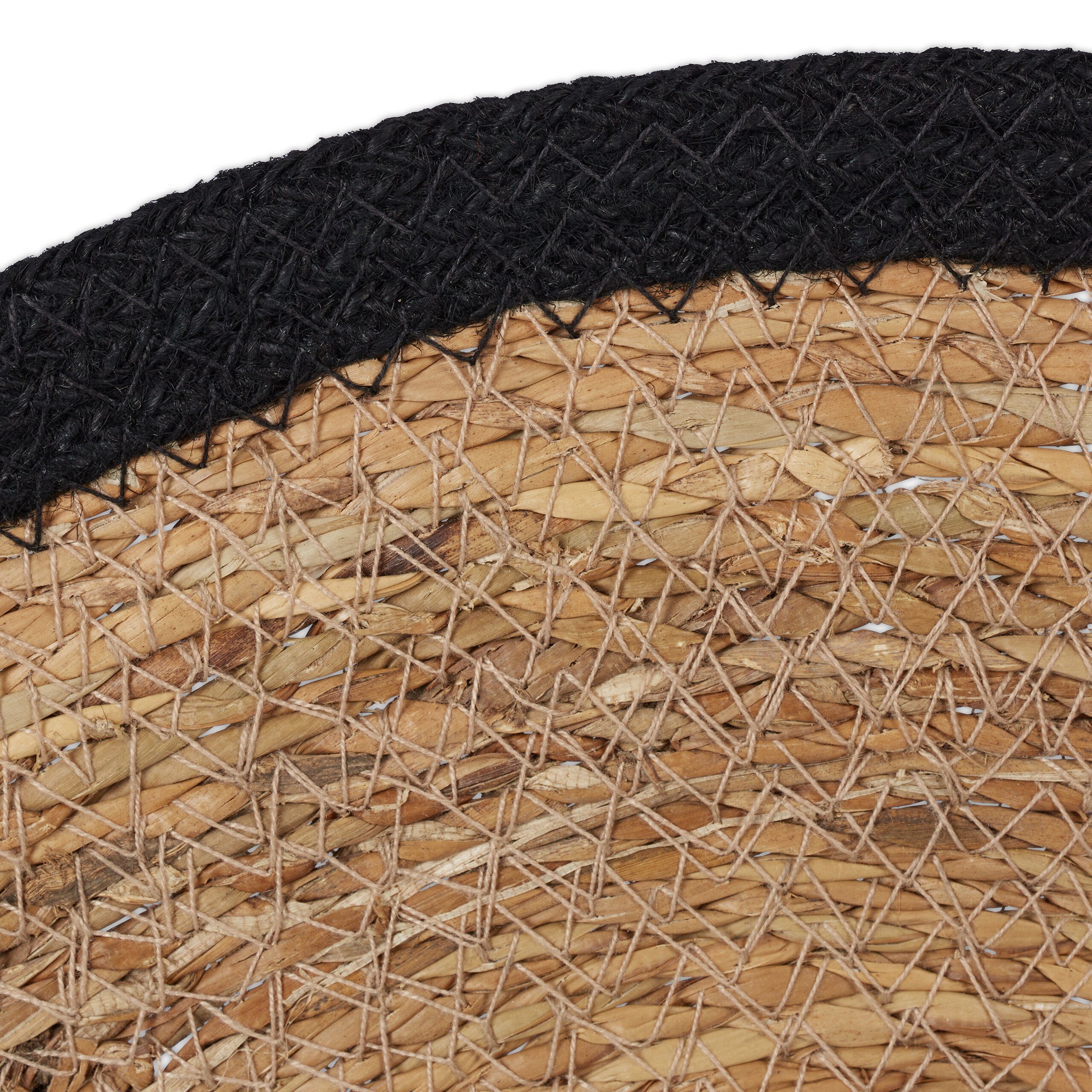 relaxdays Platzset Tischset 4-teilig Wasserhyazinthe