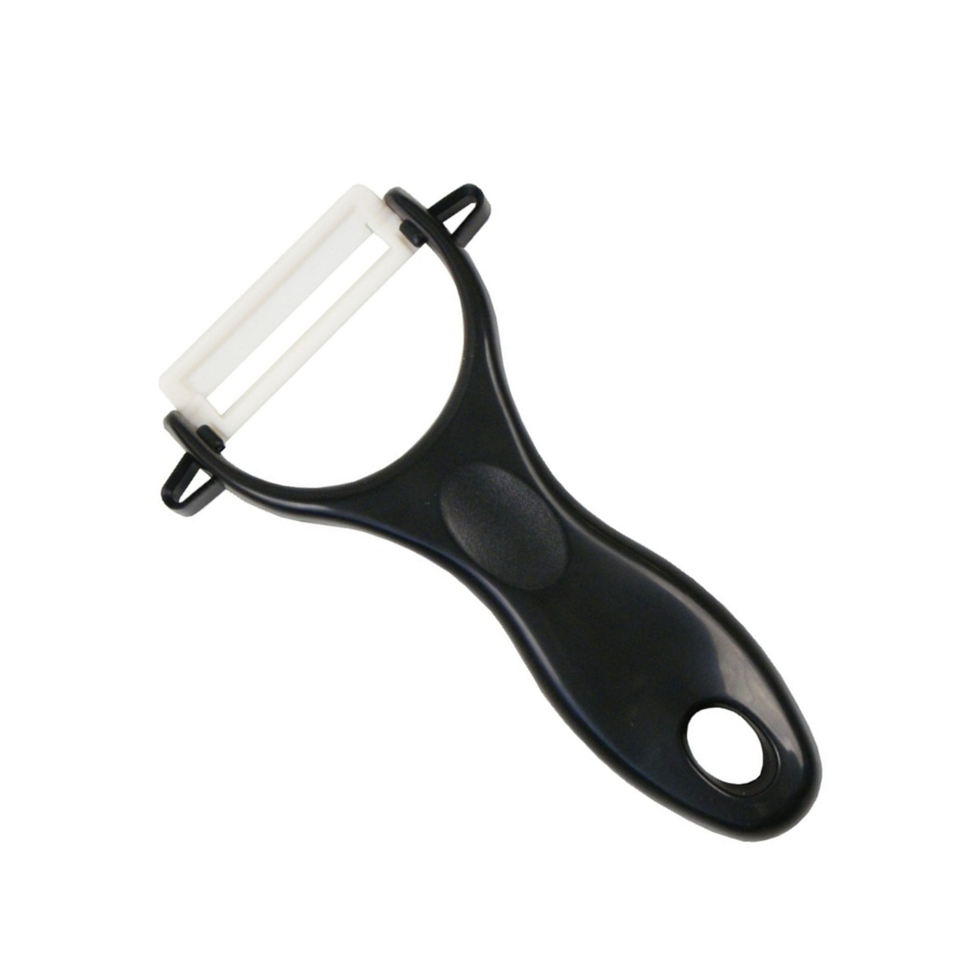 GRÄWE Sparschäler Gemüse-Universalschäler schwarz, Sparschäler mit Klinge aus Keramik