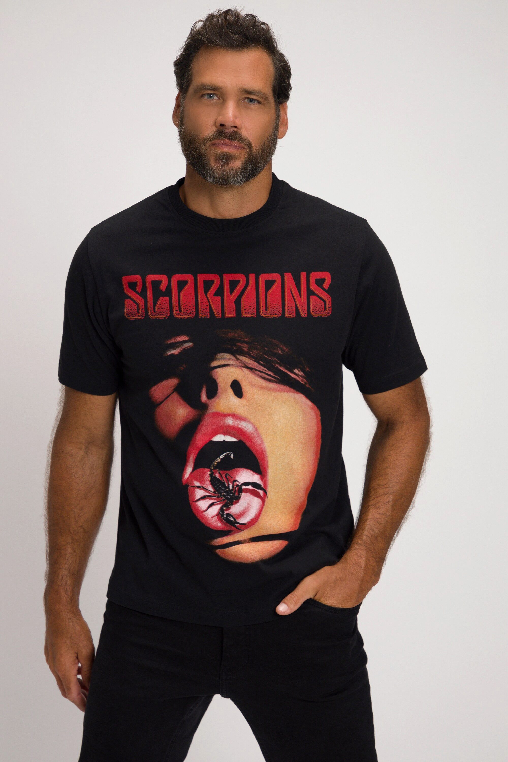 JP1880 T-Shirt T-Shirt Bandshirt Scorpions Halbarm bis 8 XL günstig online kaufen