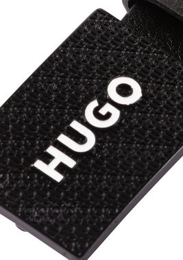 HUGO Ledergürtel Gilao-Z_Sz35 mit eingearbeiteten Logoschriftzügen auf der Schließe