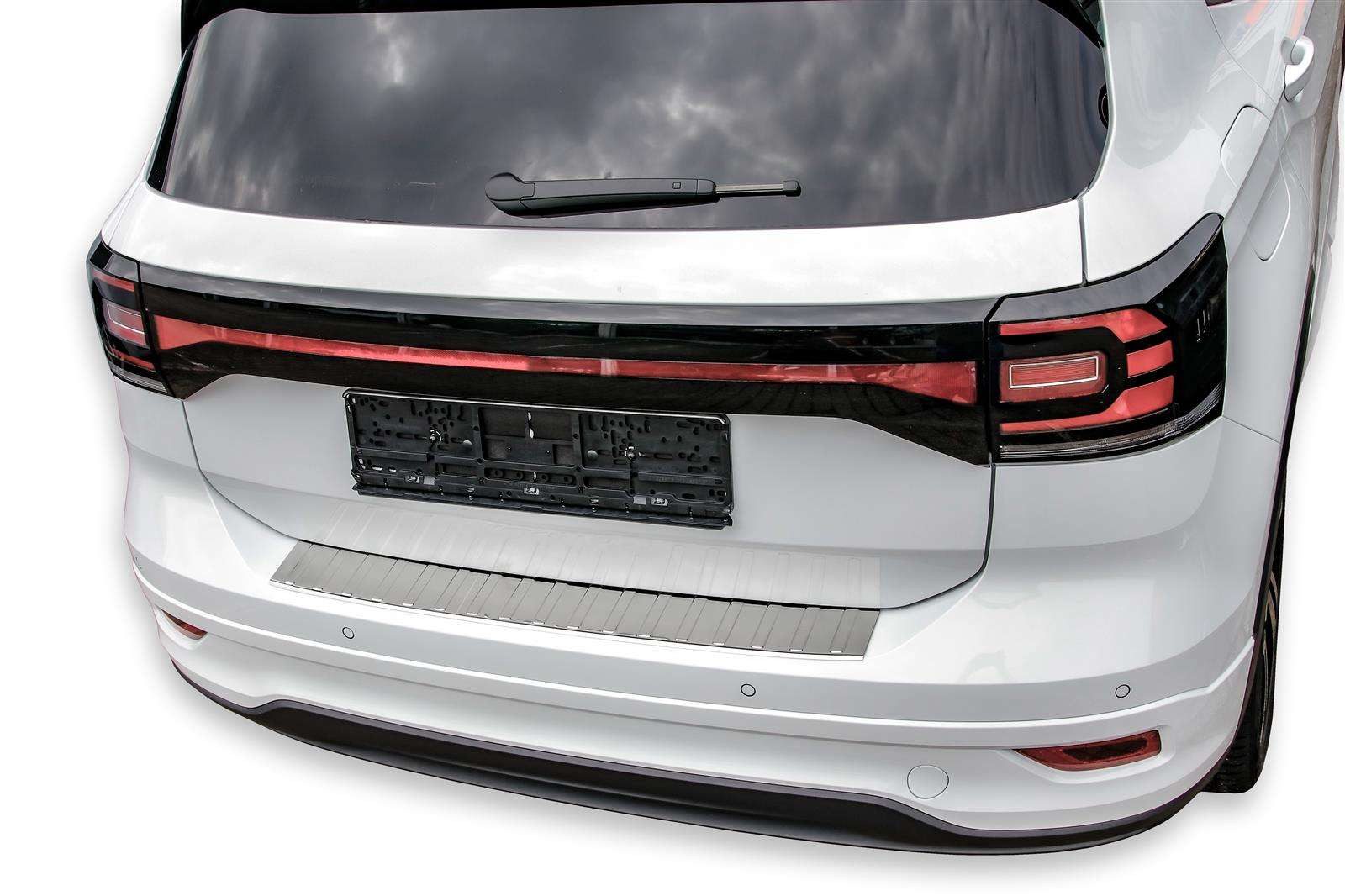 RECAMBO Ladekantenschutz für VW T-Cross, BJ ab 2018> Stoßstangenschutz, V2A rostfrei, Exklusive Optik, praktischer Schutz & perfekte Passform – Bild 5 von 5