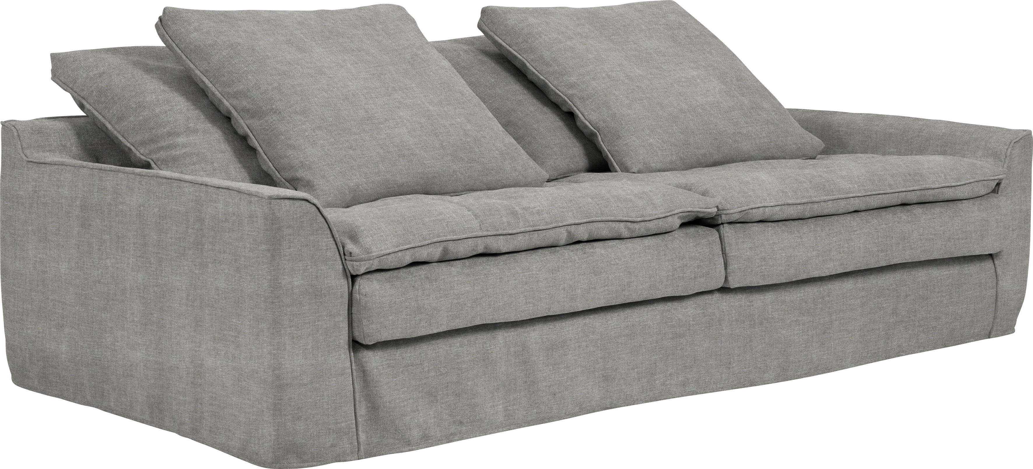 abnehmbarer Kissen, 4 Hussenbezug inklusive Big-Sofa waschbarer furninova Sake, und