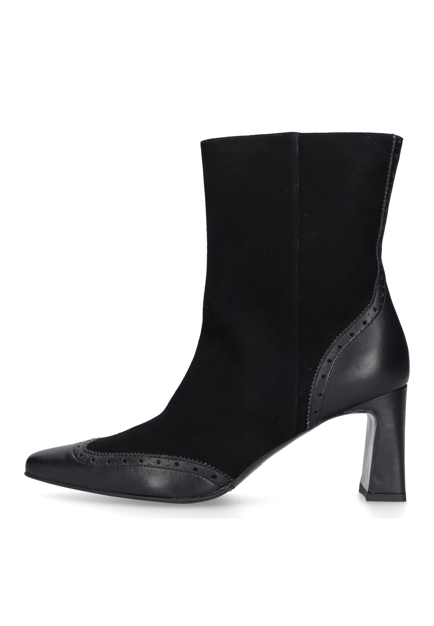Henry Stevens Madison ZB70 Schlupfboots Damen Stiefelette mit Absatz handgefertigt, Lederschuh