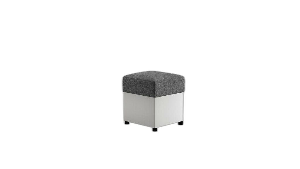 Hocker Eleganter Hocker aus Holz mit textiler Polsterung für modernes Wohnen