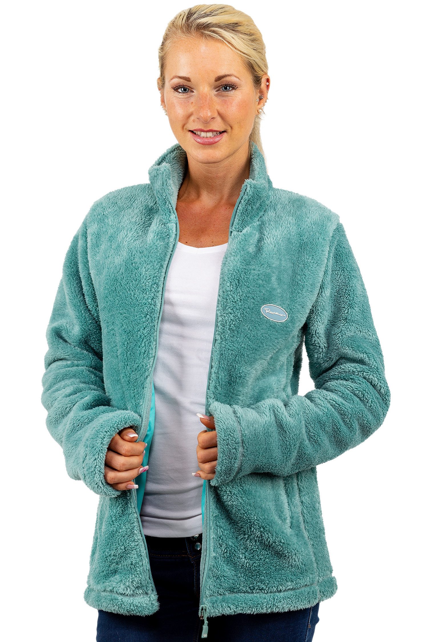 Reichstadt Fleecejacke Damen Fleecejacke 22RSW002 Extravagante Reißverschluss-Anhänger