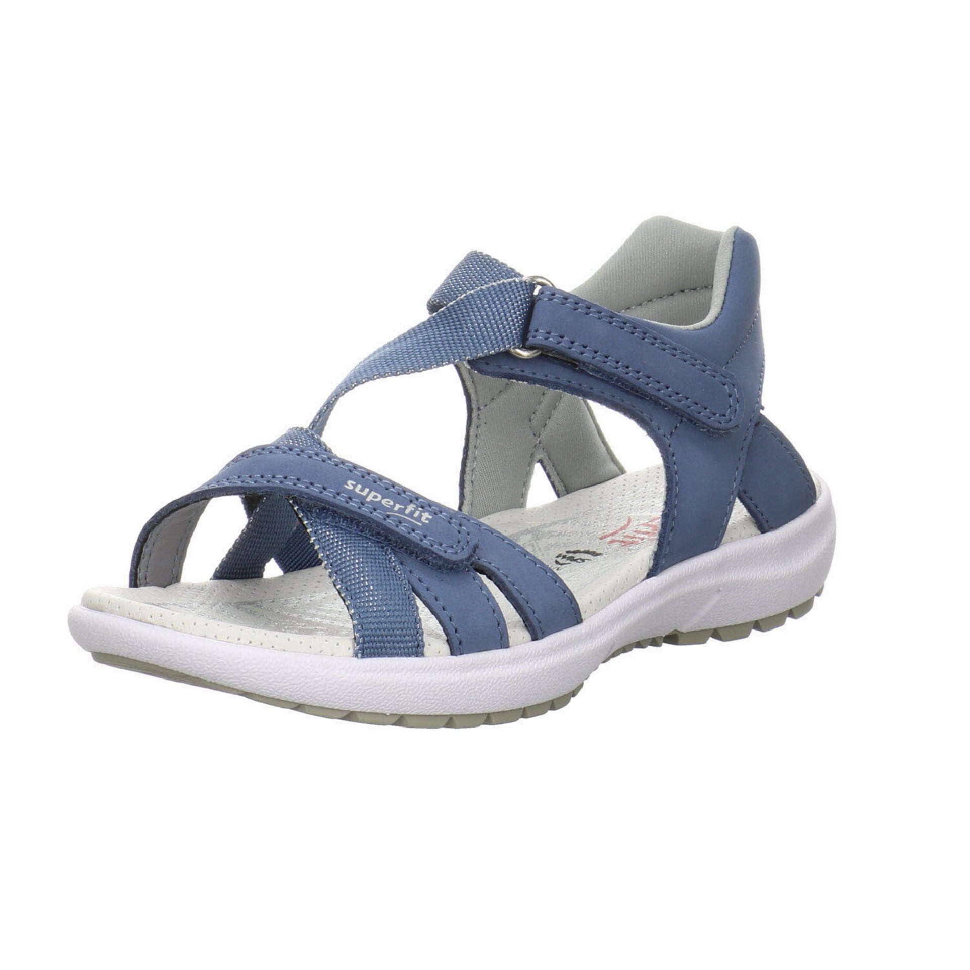 Legero Superfit Mädchen Sandalen Schuhe Rainbow Sandale Sandale Leder-/Textilkombination blau mittel