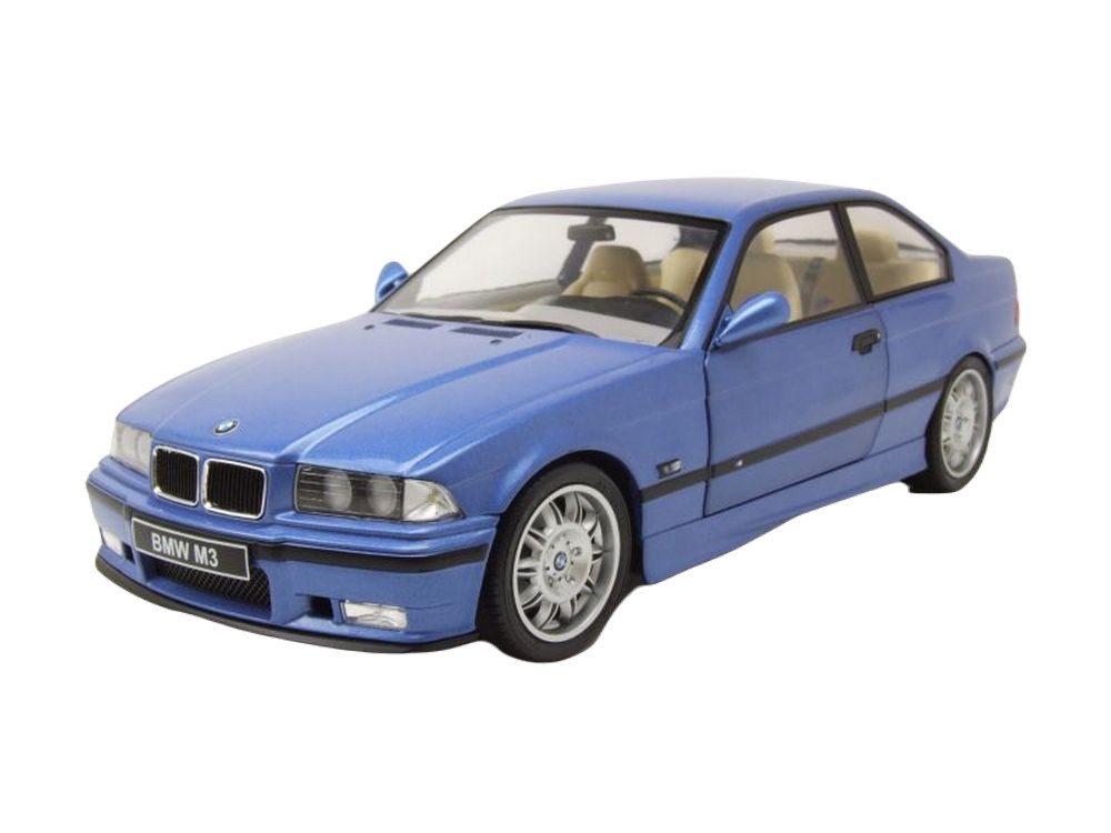 Solido Modellauto BMW M3 Coupe E36 1990 estoril blau, Maßstab 1:18