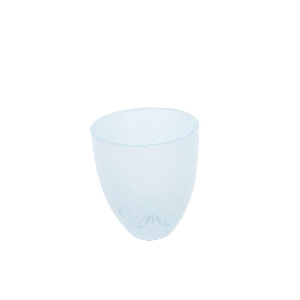 Trockenblume Windlicht - Schmetterling - blau, MICA