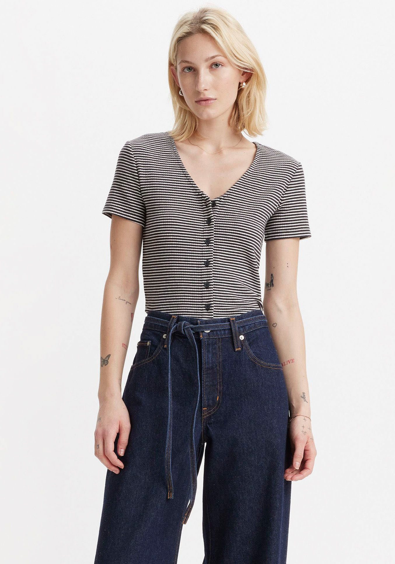 Levi's® V-Shirt mit Knopfleiste günstig online kaufen