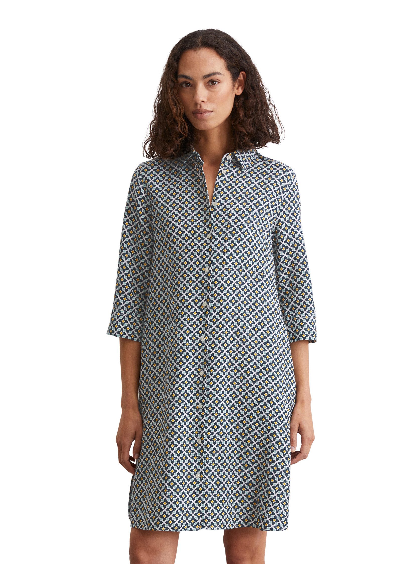 Midikleid mit Print-Muster